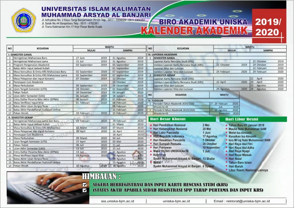 Kalender Akademik 2019-2020
